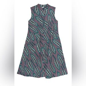 Zuri Size Small Sleeveless Button Front Pockets Dress